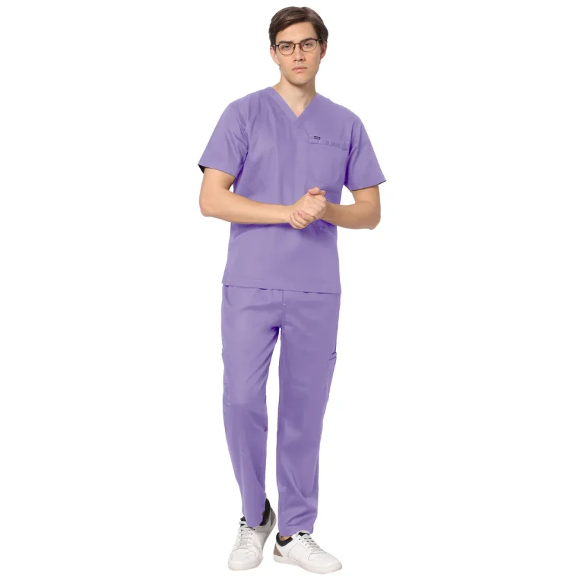 men-stretchable-lavendor-scrub-suit