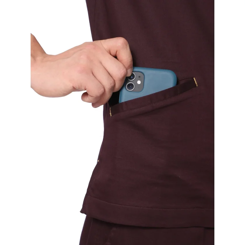 men-stretchable-wine-scrub-suit