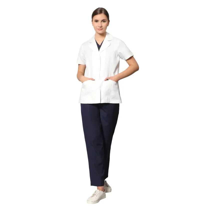 women-shortsleeve-white-regularlength-labcoat