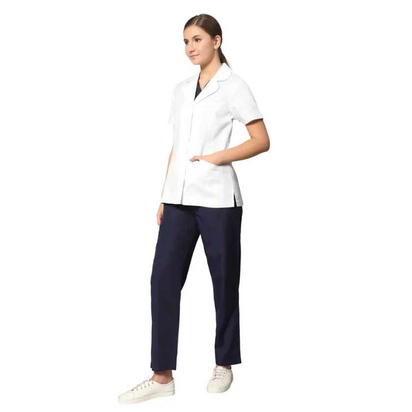 women-shortsleeve-white-regularlength-labcoat