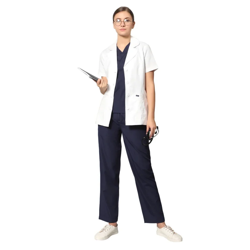 women-shortsleeve-white-regularlength-labcoat