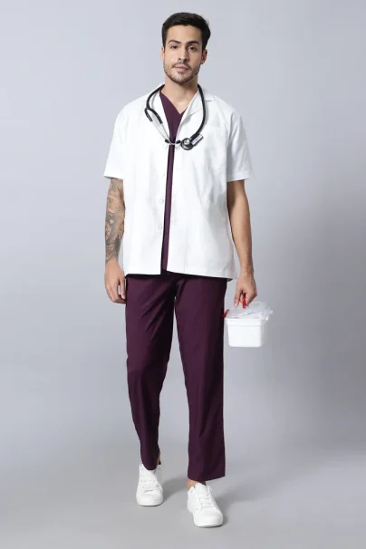 men-shortsleeve-white-regularlength-labcoat