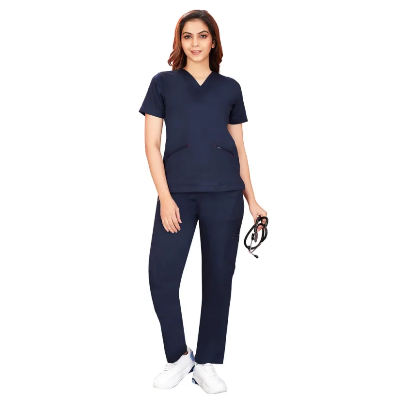 women-stretchable-navyblue-scrub-suit