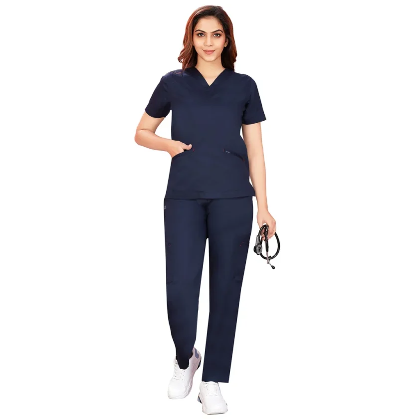 women-stretchable-navyblue-scrub-suit